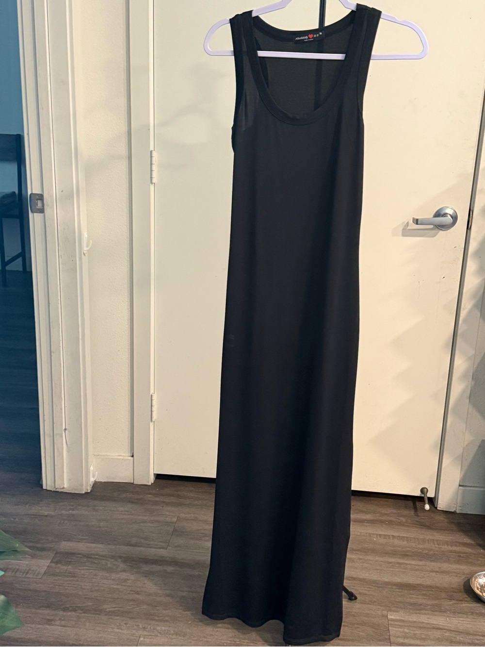 Absolutely Black Sleeveless Maxi Dress